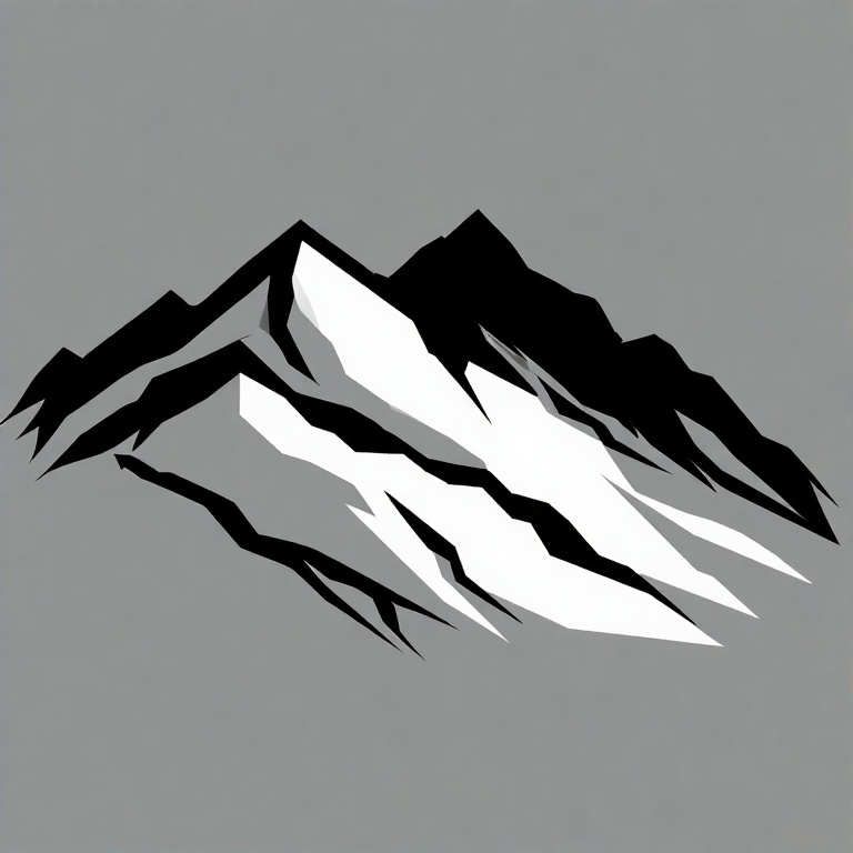 Two-stylized-mountains-outline-8