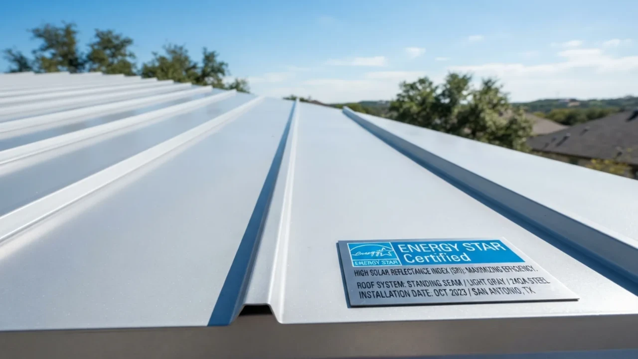 Cool metal roof reflective coating energy efficiency comparison