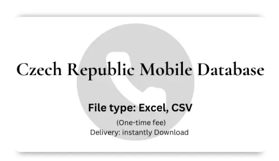 Czech Republic Mobile Database 100K Phone Number Lis