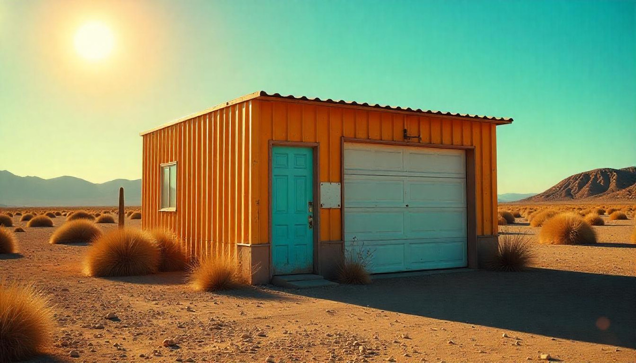 гараж из сэндвич панелей