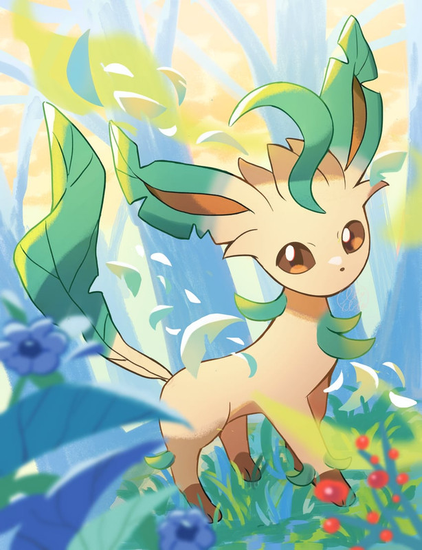 leafeon-pokemon-drawn-by-orange-orangelv