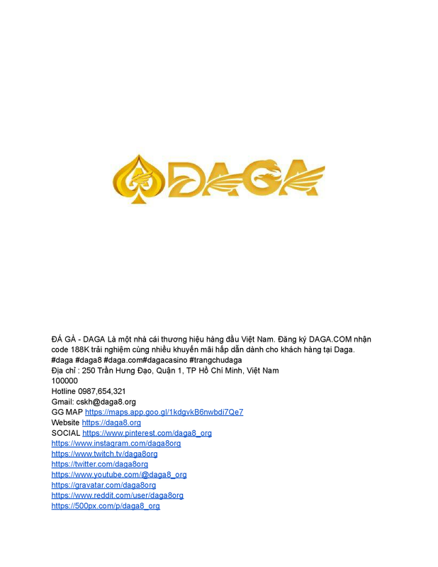 ĐÁ GÀ TRỰC TIẾP CASINO TRANG CHỦ DAGA.COM UY TÍN TẠI DAGA8.ORG