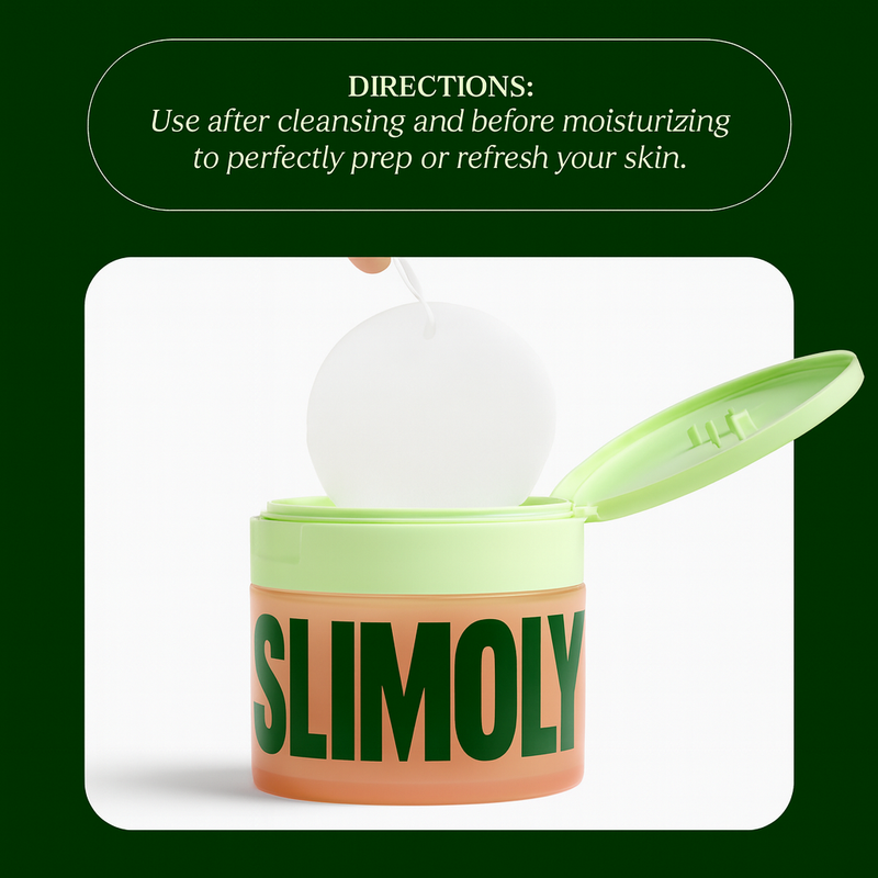 Slimoly Daily Toner Pads - product jar