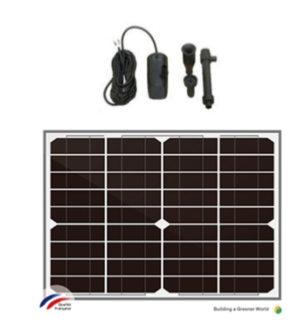 Le kit pompe solaire 12 et 24V 750l/h