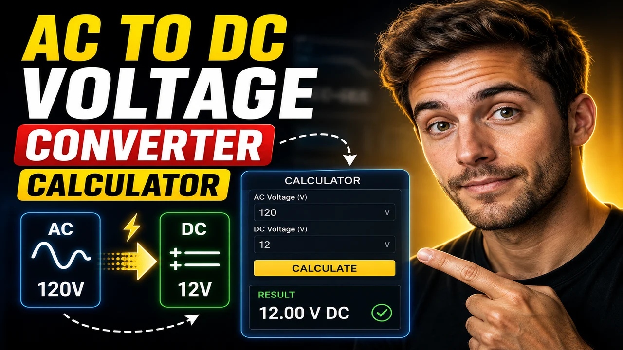 Ac To Dc Voltage Converter Calculator Tool Convert