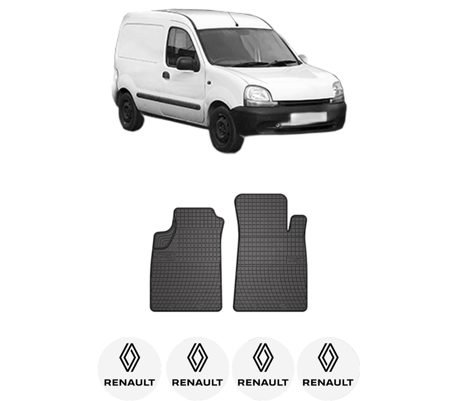 Set covorase presuri RENAULT KANGOO Express (FC0/1_) din 1997-2008, auto, din cauciuc thermoplastic, 4 Stickere auto cu RENAULT
