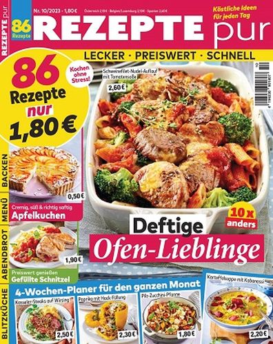Cover: Rezepte pur Magazin Oktober No 10 2023