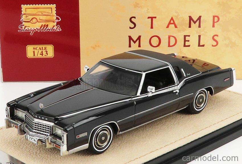 1_43_cadillac_eldorado_biarritz_black_1978_stamp_models_limited_of_199_pcs