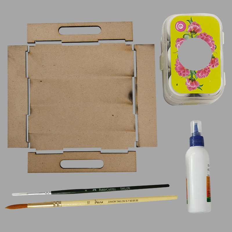 Penkraft Pen Mandala advanced Art on a Serving Tray DIY kit 
