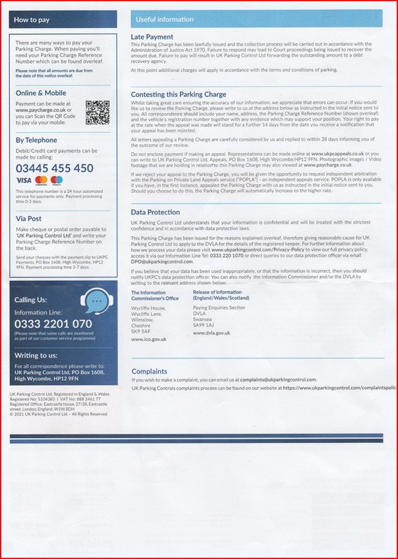 Notice To Keeper Reminder Back