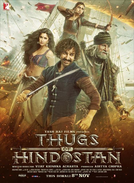 Poster of Thugs of Hindostan 2018 Full Hindi Movie Download BluRay 1080p Poster of Thugs of Hindostan 2018 720p Hindi BluRay Full Movie Download HD