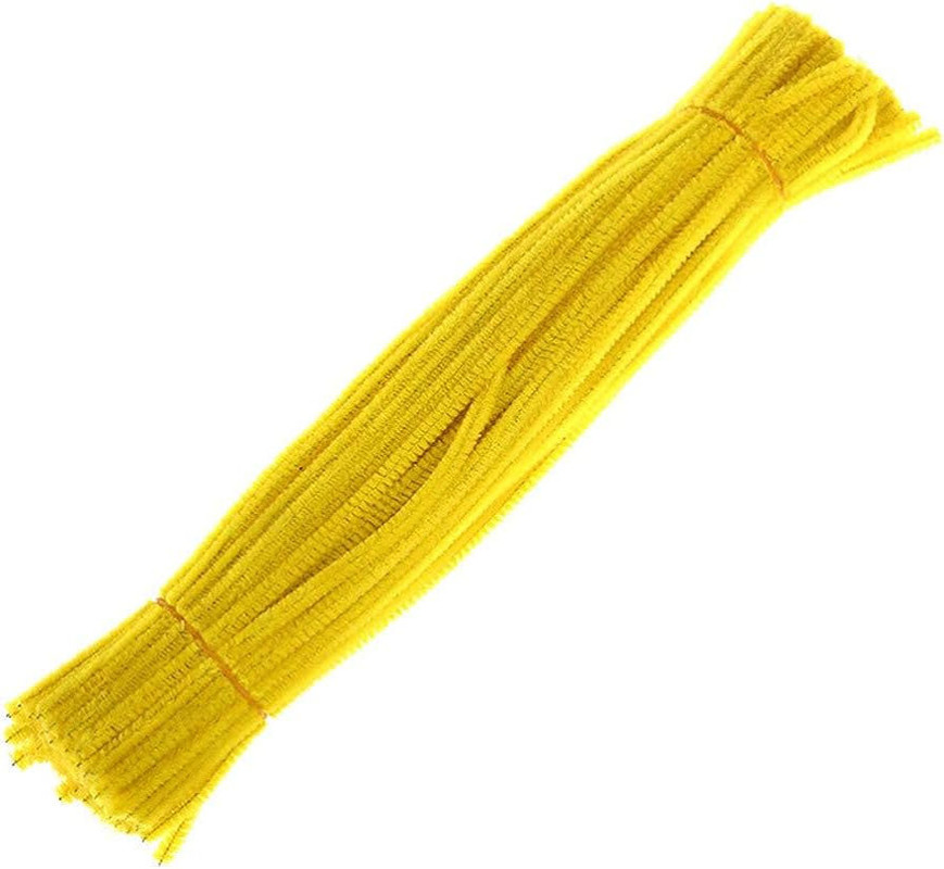 50 Chelines Gamuzados Amarillo Afelpados para muñecos Decoración