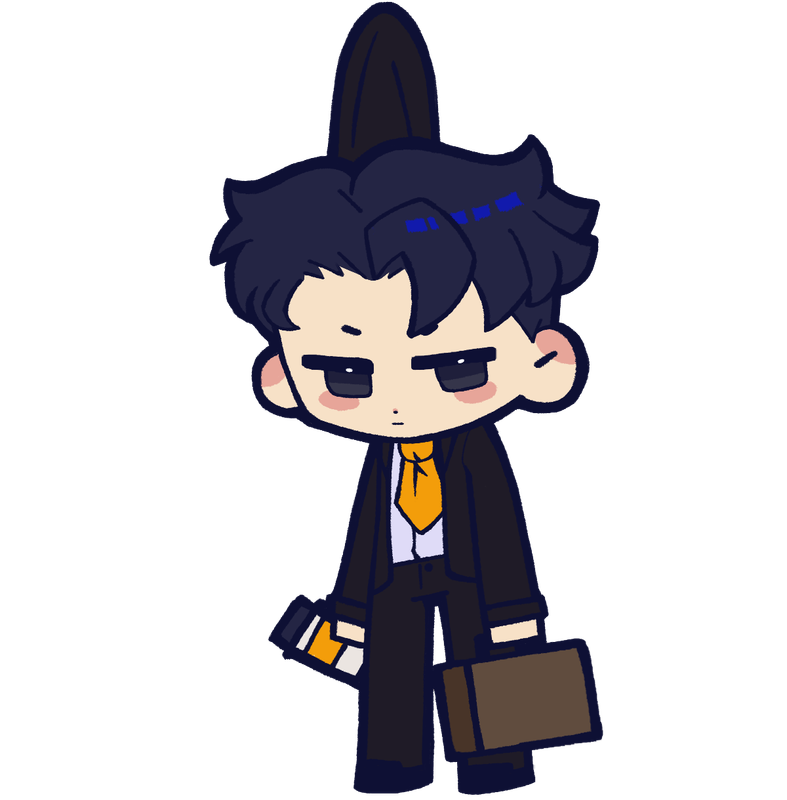 character grabbed by collar