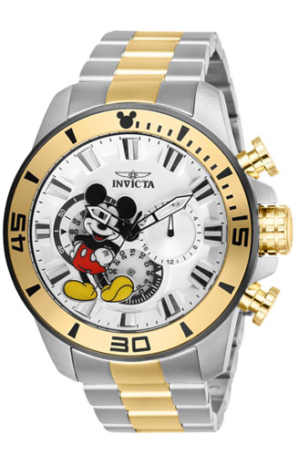 Invicta 27366 Disney White Dial Two Tone Stainless Steel