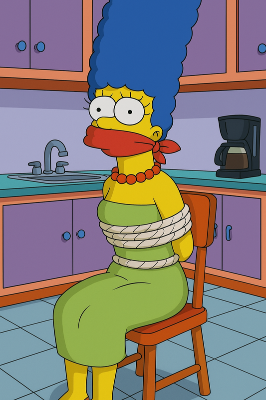 20250403_2127_Marge Simpson Ligotée_simple_compose_01jqyhzrc4eyqt38phcw6zw5hd