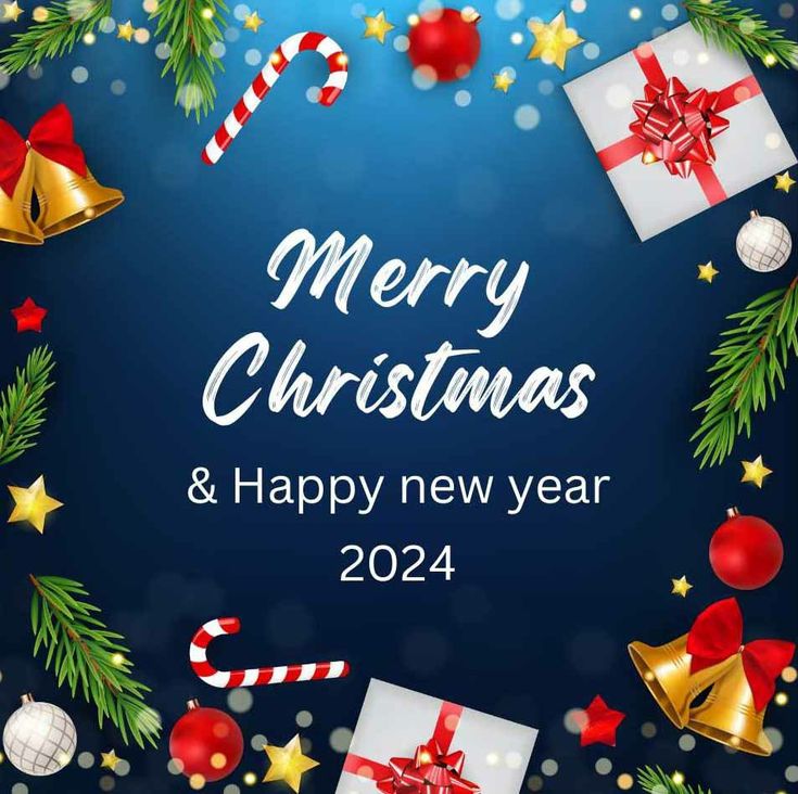 Merry Christmas & Happy New Year 2024! 🎄🥂 Festive Wishes Galore