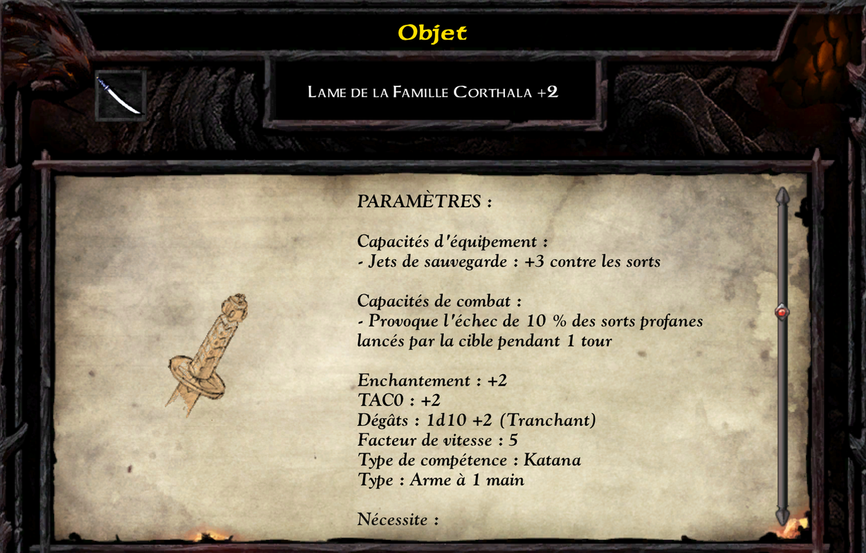 katana corthala