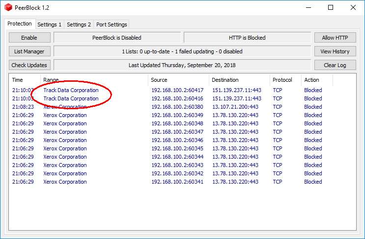 Track Data Corporation Screenshot