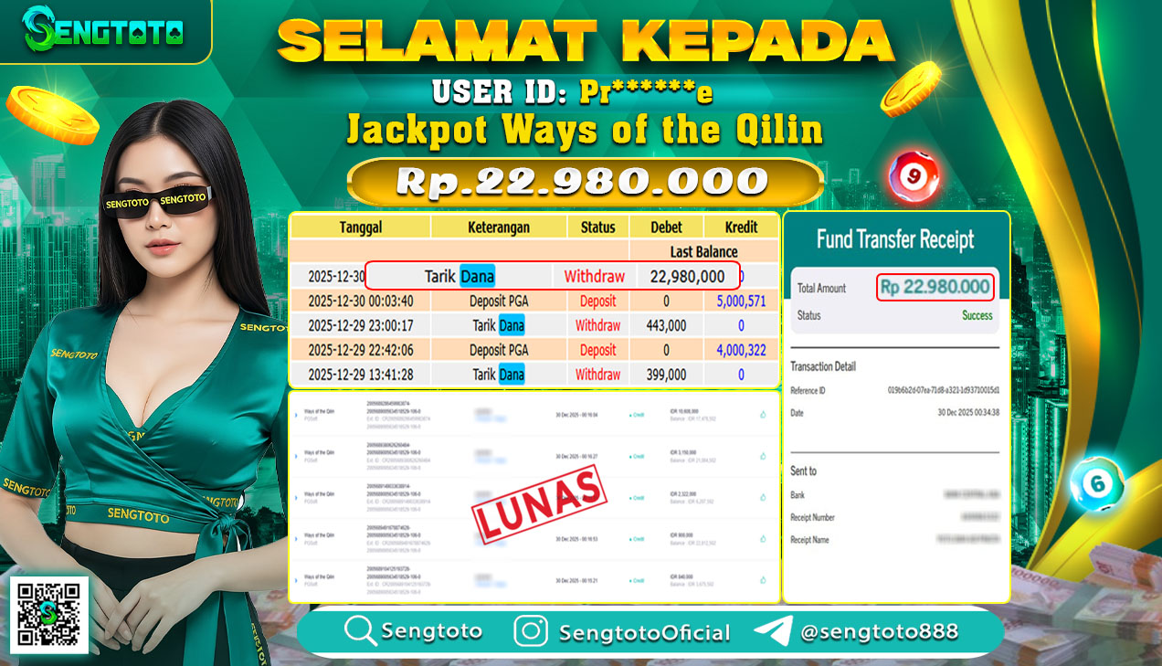 BUKTI PEMBAYARAN SLOT WAYS OF THE QILIN