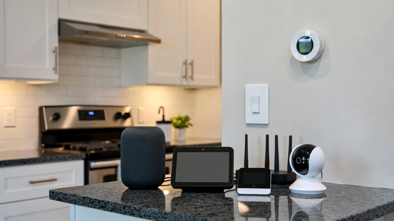 Collection of the best smart home devices available in 2026, including smart speakers, lights, cameras and hubs