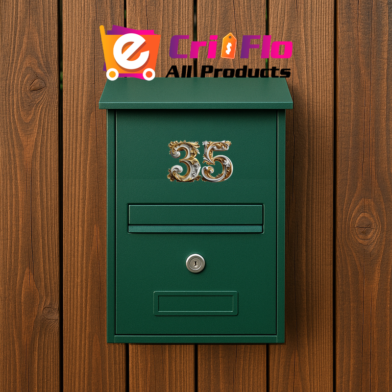 Numar cifra 35, Pentru casa, Efect 3D, Numere de usa, cutie postala, apartament, hotel, birou, camera, curte, cafenea, Autoadeziv, Cri-Flo, Culoare Alb, Inaltime 8 cm