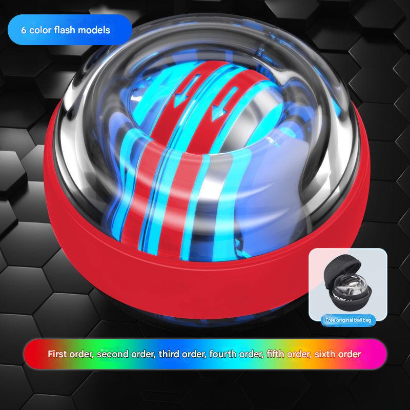 Red LED Gyro Ball Wrist Power Trainer with Digital Counter and Auto-Start Zinc Alloy Core for Grip Strength and Stress Relief in global Homes