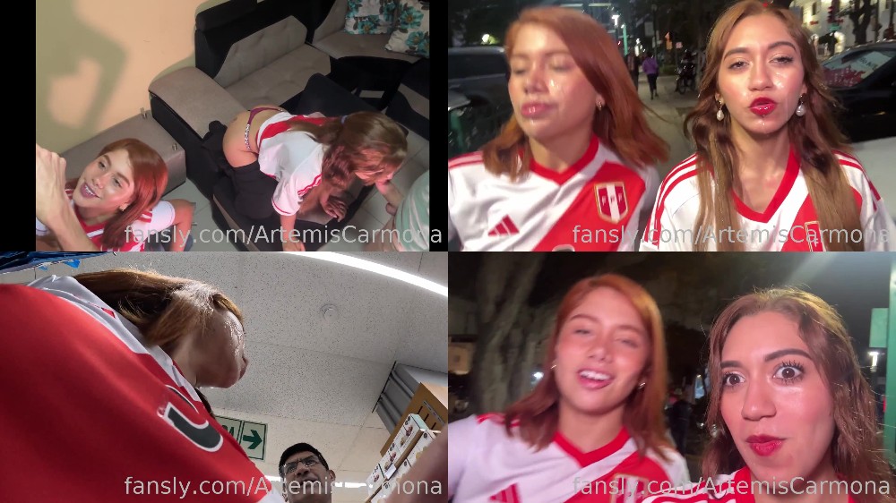 Artemis Carmona Marina Gold Peruvian Cumwalk Queens — Postimages
