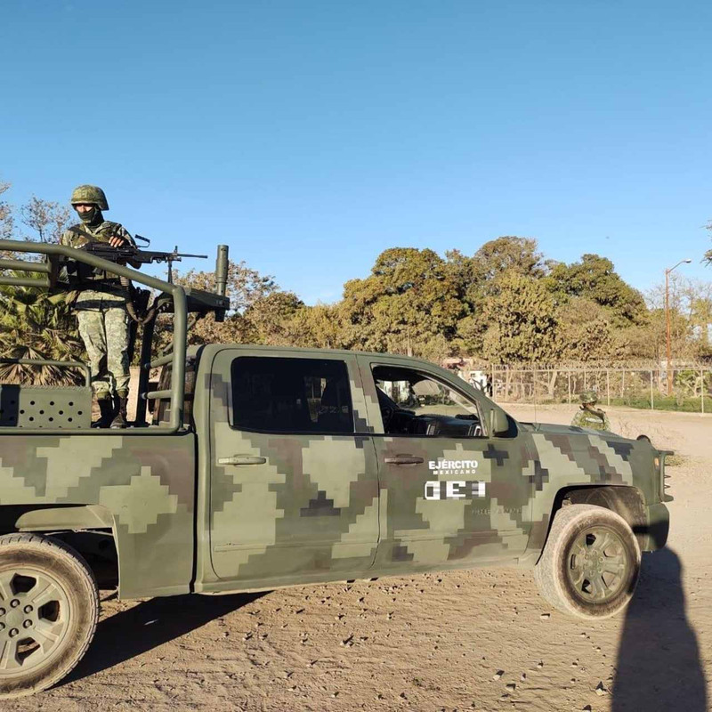 Reportan tiroteo entre hombres armados y militares en Ahome, Sinaloa