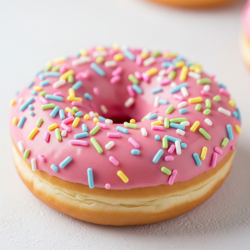 strawberry sprinkles donut ng DC6ta Z