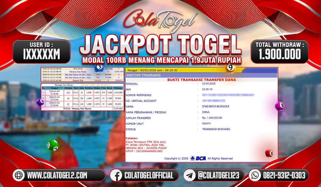 JACKPOT TOTO MACAU!! 