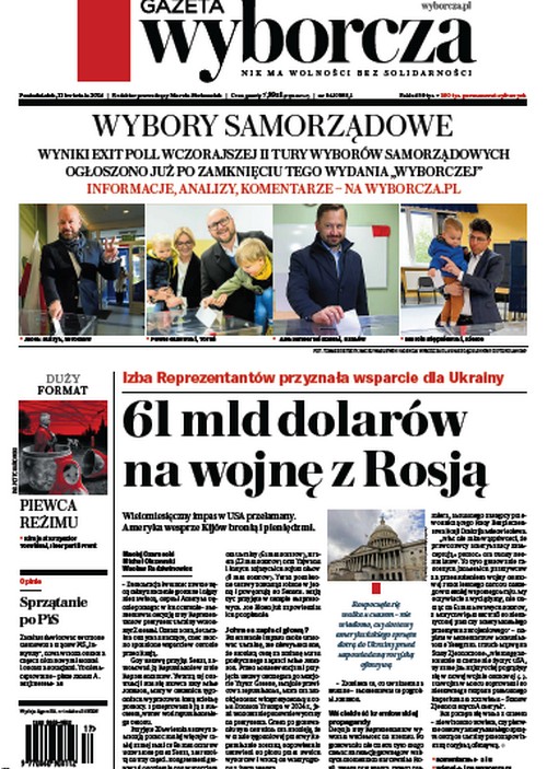 Gazeta Wyborcza 22.04.2024