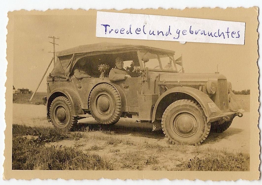 FOTO MILITÄR 2 WK WEHRMACHT JEEP PKW FAHRZEUG UM