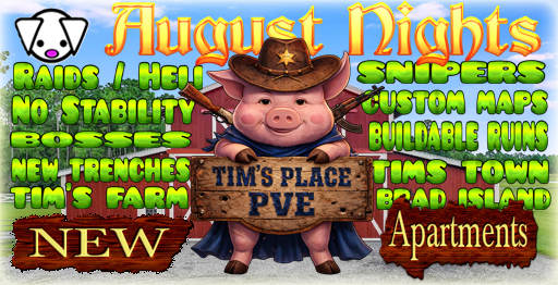 Tims Place PVE 10x /Custom Heli/Bradley/Bots/snipers