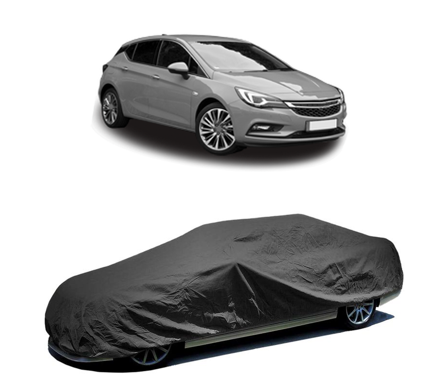 Husa tip prelata auto pentru OPEL ASTRA K (B16) 2015 - 2022,culoare negru, material textil impermeabil, rezistanta la intemperii praf UV, CARPASSION Husa Protectie