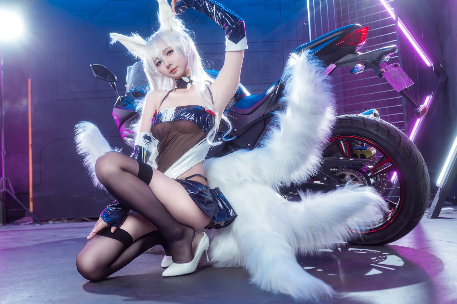 喜欢爱理吗写真套图：艾西Aiwest 碧蓝航线巴尔的摩&信浓赛车女郎COS（47P-199.7M）插图4