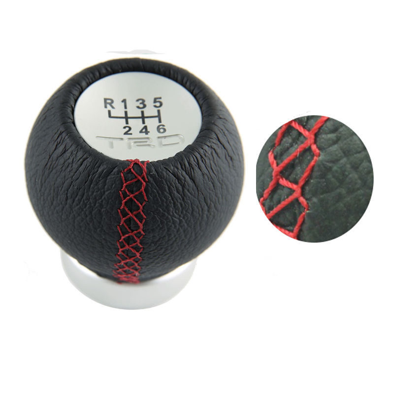 Leather-TRD-6-Speed-Car-Manual-font-b-Gear-b-fon