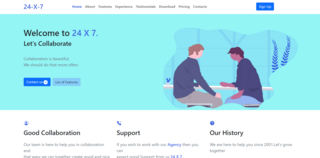 agency landing page
