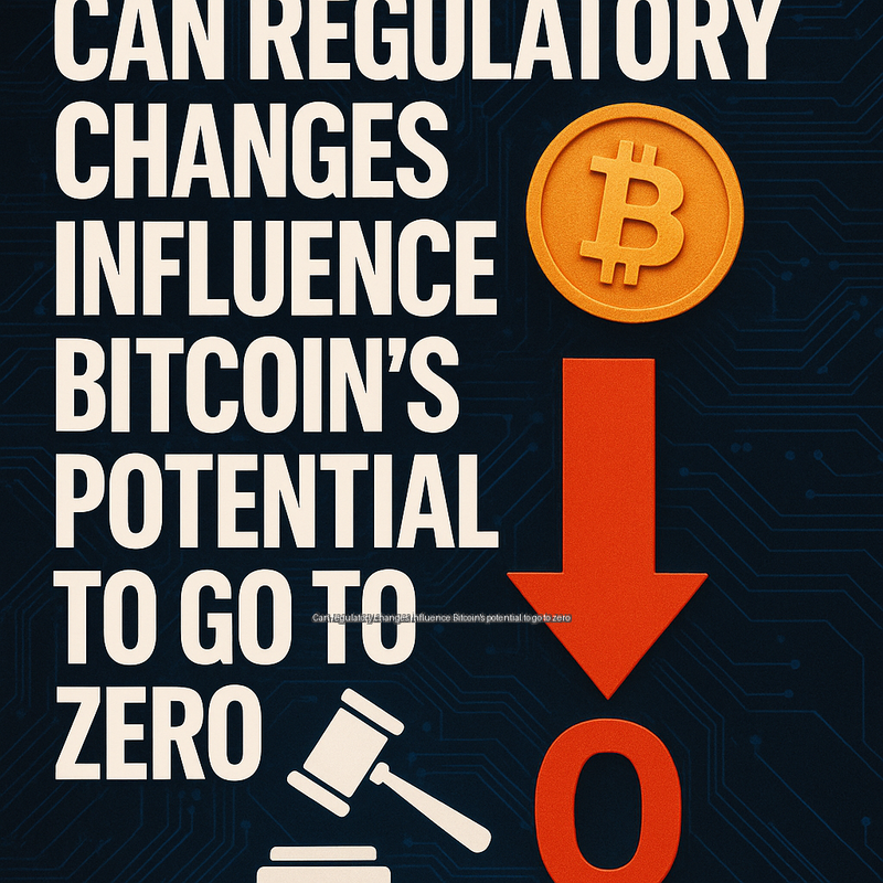 Can regulatory changes influence Bitcoin's potential to go to zero