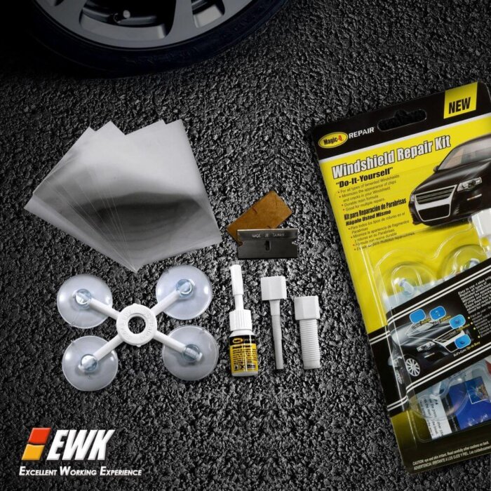 Kit de reparación de cristal de parabrisas.