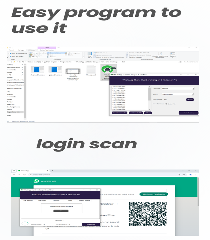 WhatsApp Number Validator & Profile Info Scraper