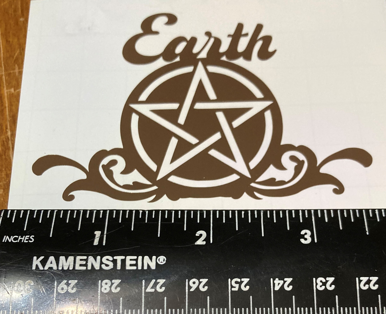 handmade earth elemental decal
