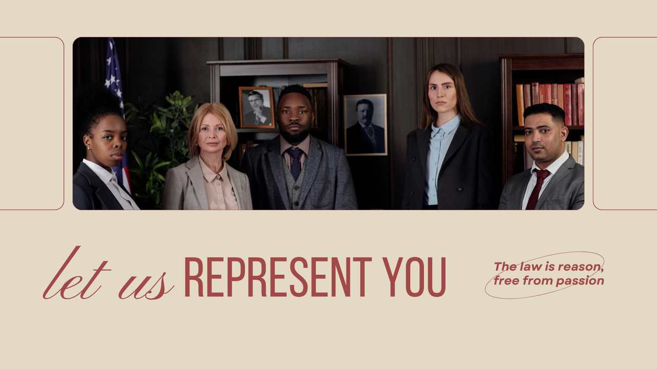 Red and Beige Vintage Law Presentation