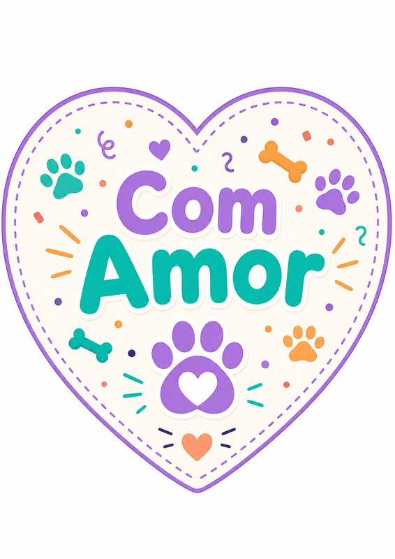 Exemplo de papelaria pet pronta para imprimir