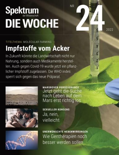 Cover: Spektrum der Wissenschaft Die Woche No 24 vom 16  Juni 2022