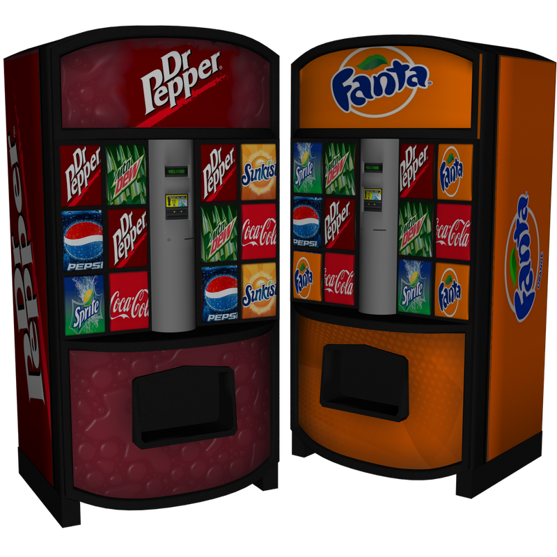 dr pepper fanta vending machine