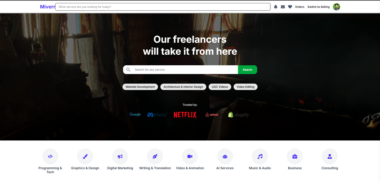 Miverr - Freelance Marketplace screenshot 2