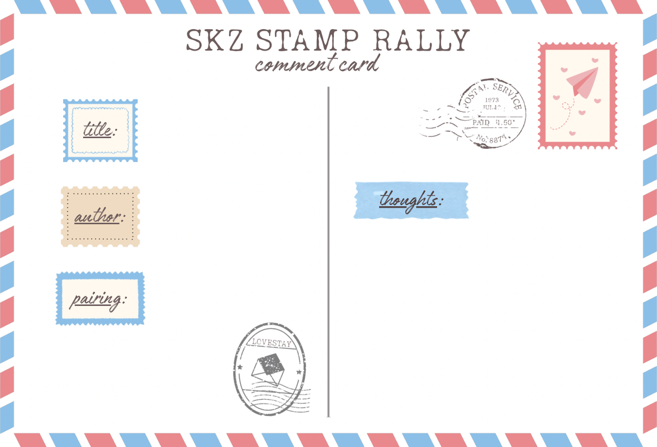 SKZ Stamp Rally Comment Card
