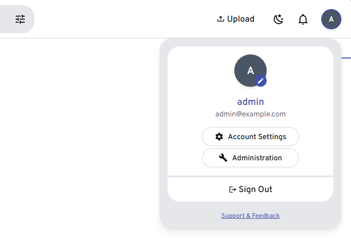 Click Administration