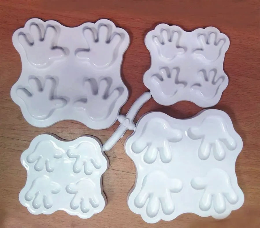 molde para fomi  manos disney foamy fomi goma eva