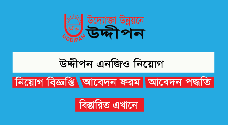 Uddipan NGO Job Circular 2023